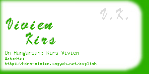 vivien kirs business card